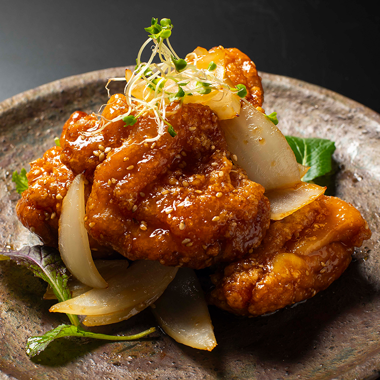 鶏唐甘酢あんかけ